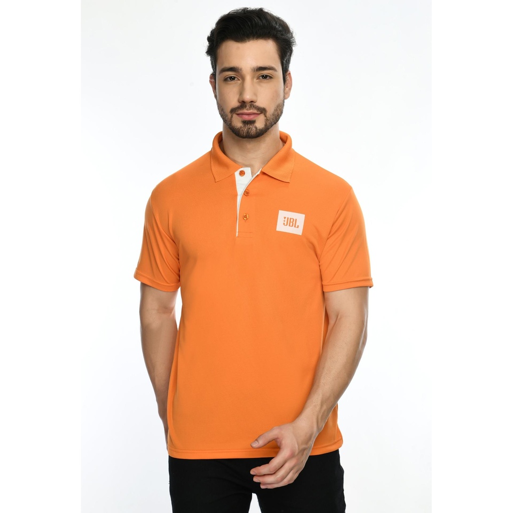 T-Shirt -Polo Eco; Contrast Bone ; Fabric : Dot Knit Mesh; Sweat Absorbent