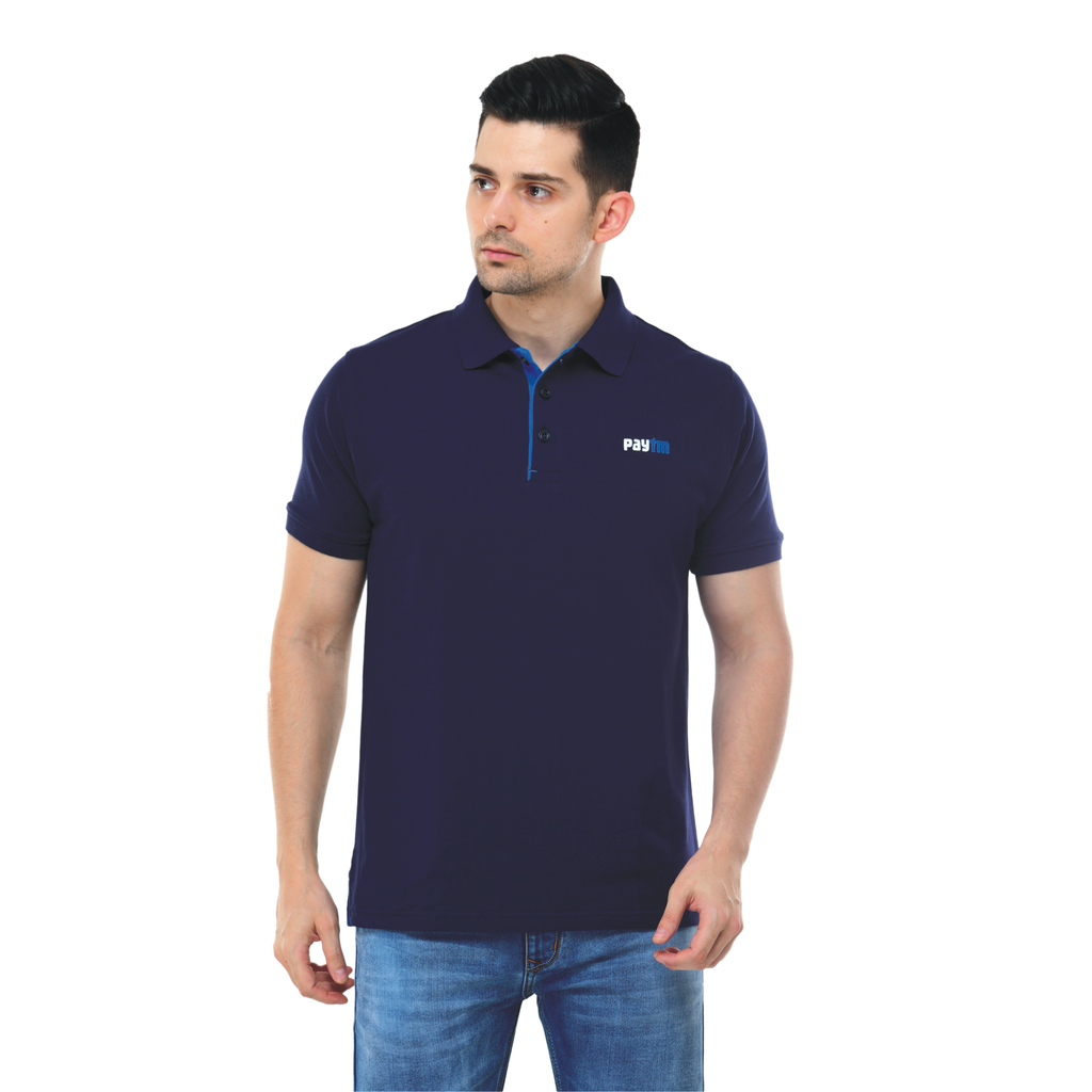 T-Shirt -Verbose Range Polo ; Contrast Bone ; Fabric : Poly Cotton Matte; Sweat Absorbent