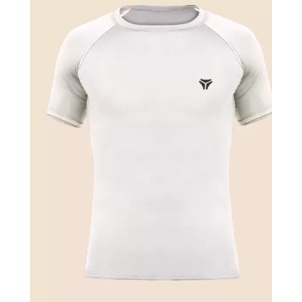 Demo T-Shirt - Men Self Design Round Neck Polyester Dark Blue T-Shirt