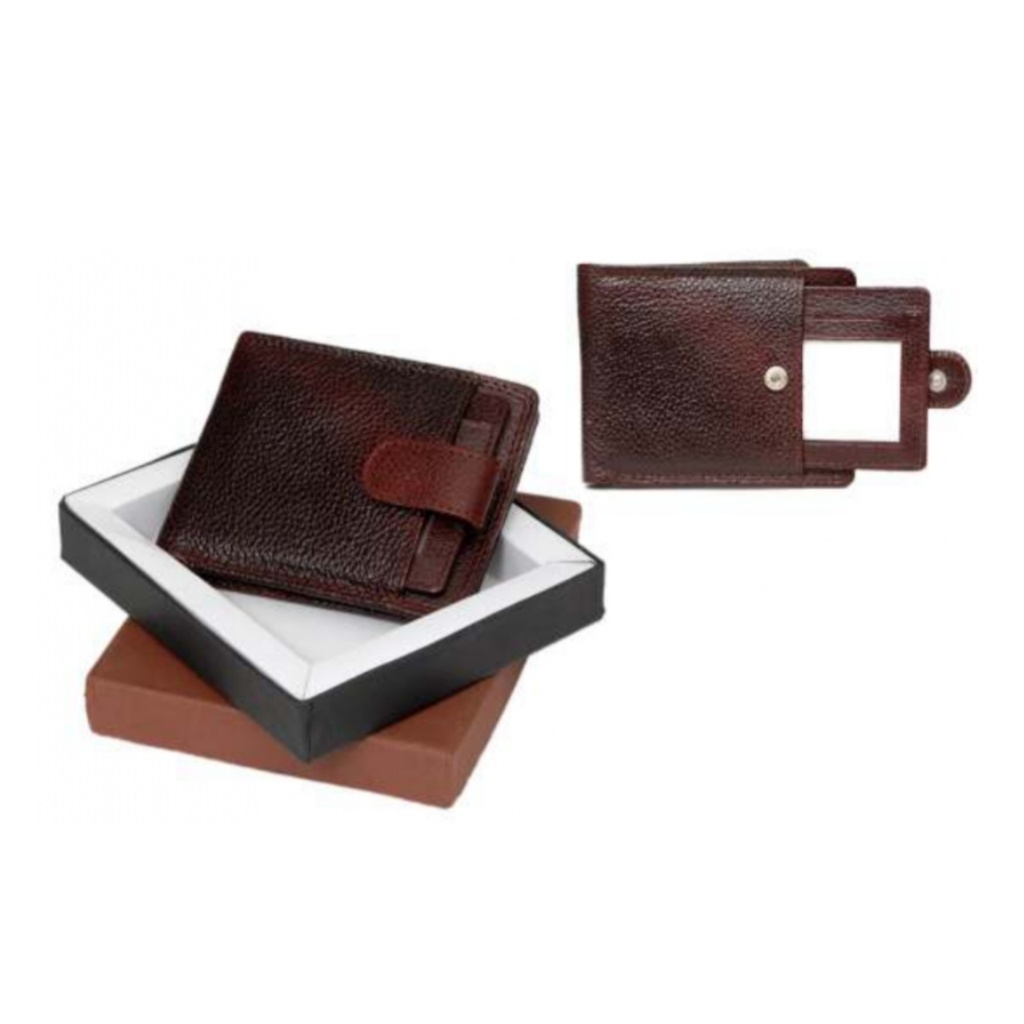 Black Ndm Gents Wallet With Detachable Car Holder 