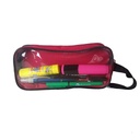 Transparent Pouch with Two Compartments (23 X 10 X 10 Cm )