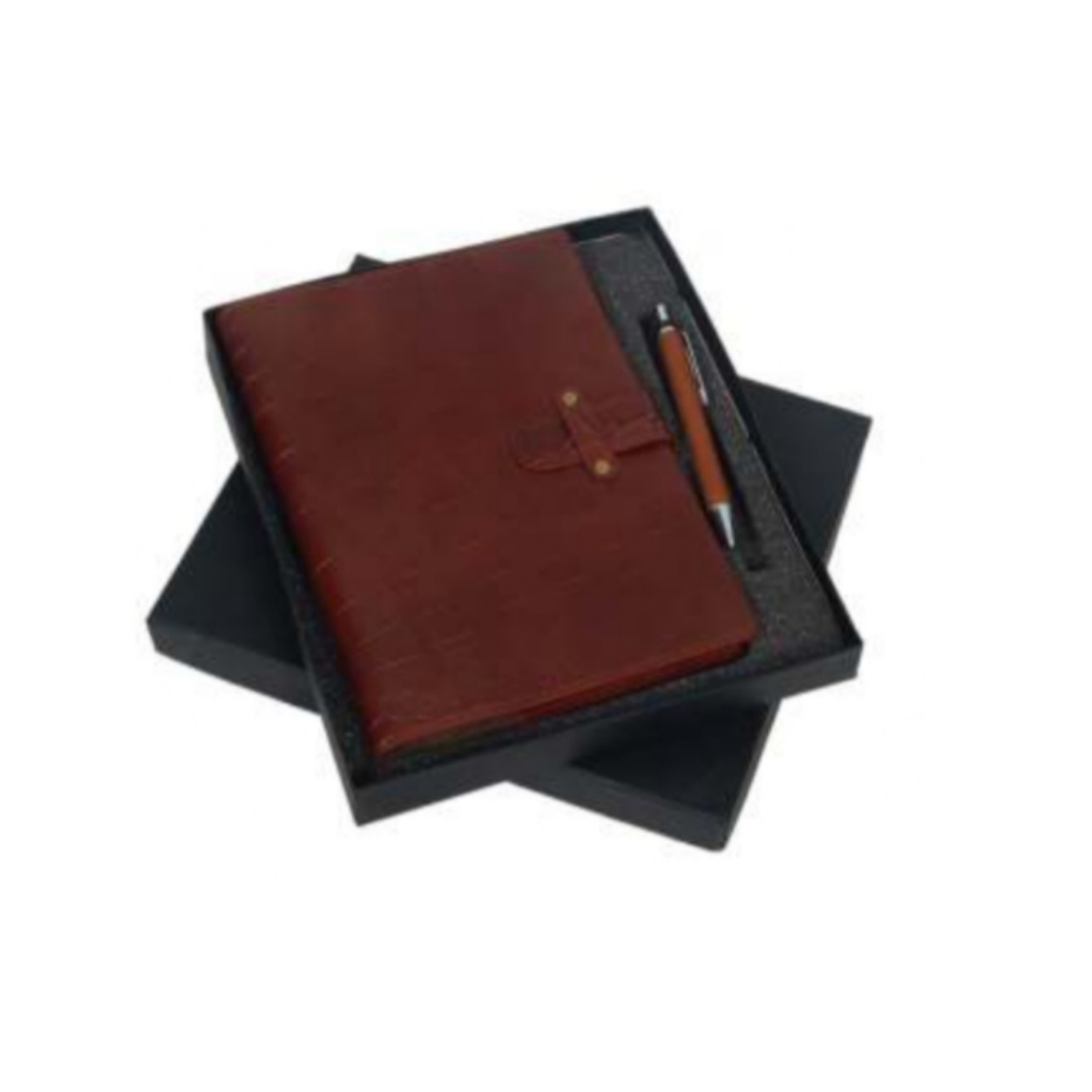 2 In 1 Black Leatherette With Gents Wallet,Passport Holder And Box