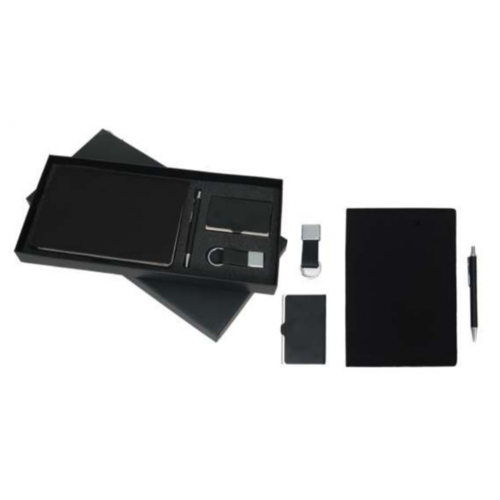 A5 Diary Set With Card Holder,Pen,Diary,Key Chain And Box