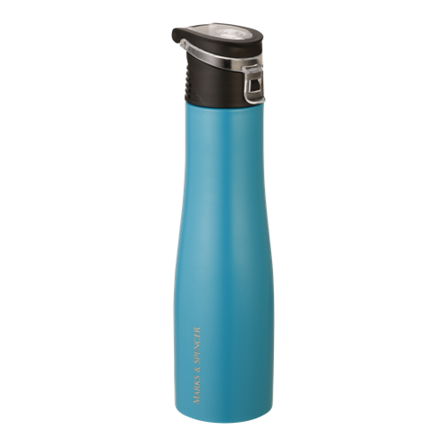 Stainless Steel Water Bottle (750 ML) - Vessel Shape, Special Sipper Cap, Food Grade, Matte Finish
