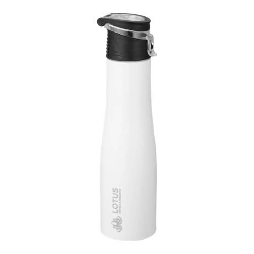 Stainless Steel Water Bottle (750 ML) - Vessel Shape, Special Sipper Cap, Food Grade, High Gloss Finish