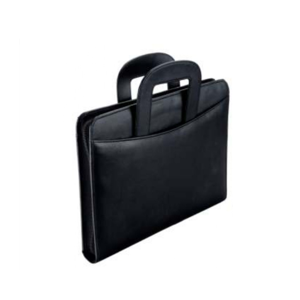 EXECUTIVE FOLDER	BLACK LEATHERETTE FOLDER WITH HANDLE
