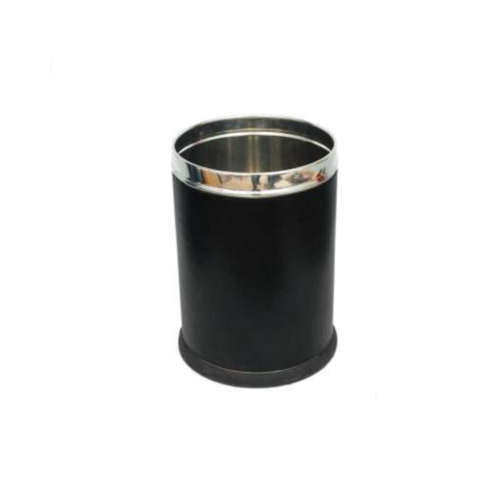 STEEL DUSTBIN BLACK & TAN
