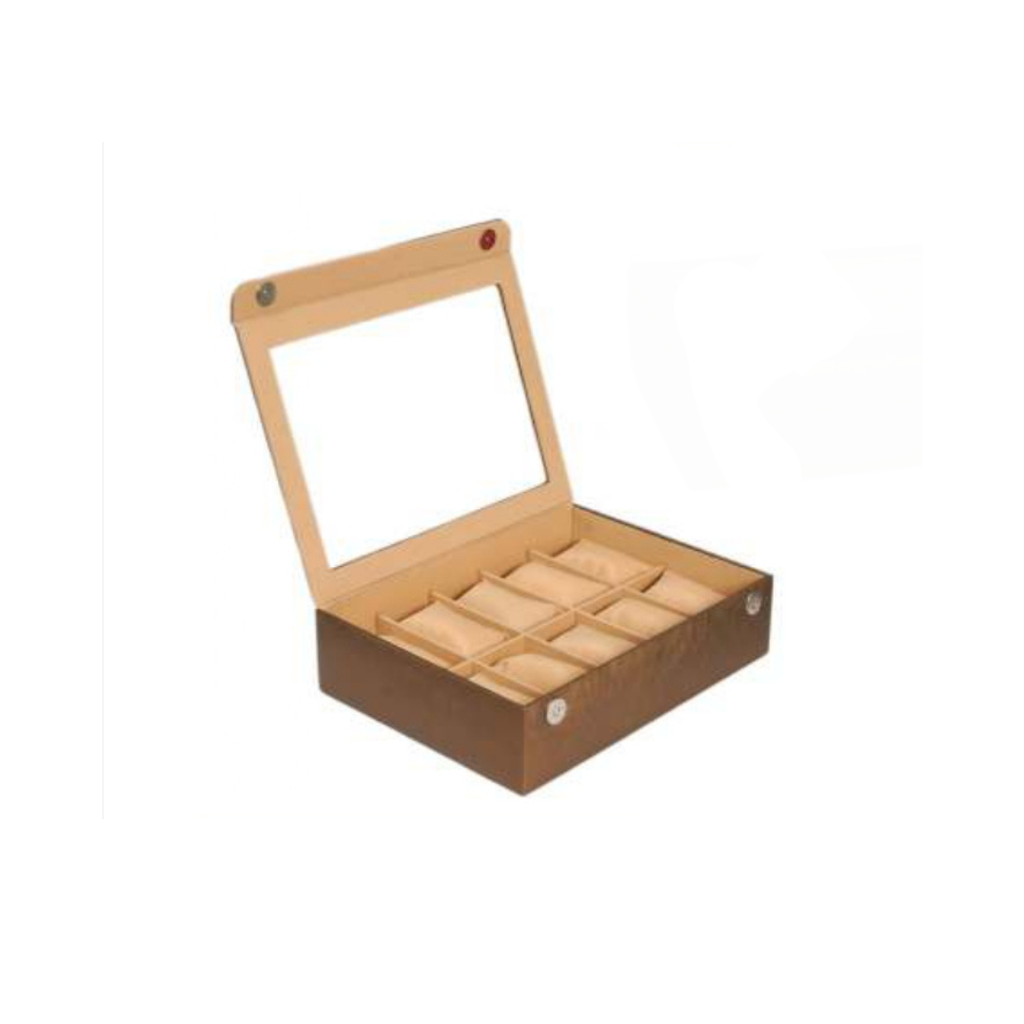 GOLDEN WATCH BOX 10 WATCHES
