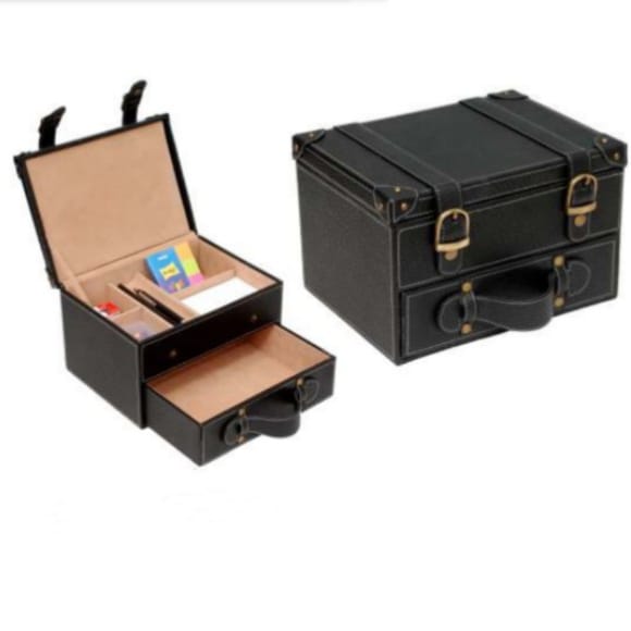 BLACK STATIONERY BOX
