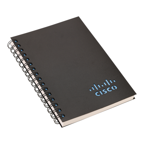 NOTEBOOK -Plastic Sheet Wiro, A5 Size, Plastic Sheet Wiro, Laser Cut, Includes 1 Single Side Insert, Individual Poly Pack, 80 GSM , 192 Pages