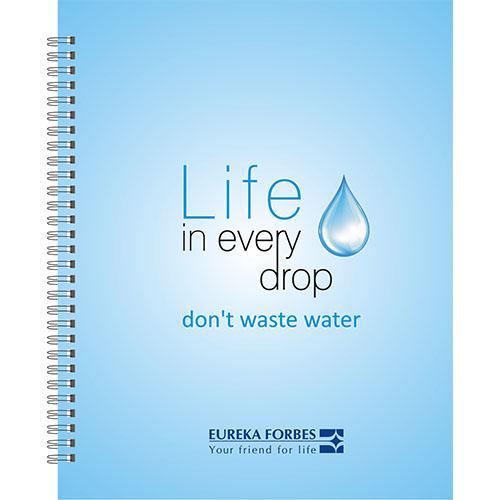 NOTEBOOK - Spiral With Corrugated box Plastic sheet cover,Nescafe Size MOQ-100pc