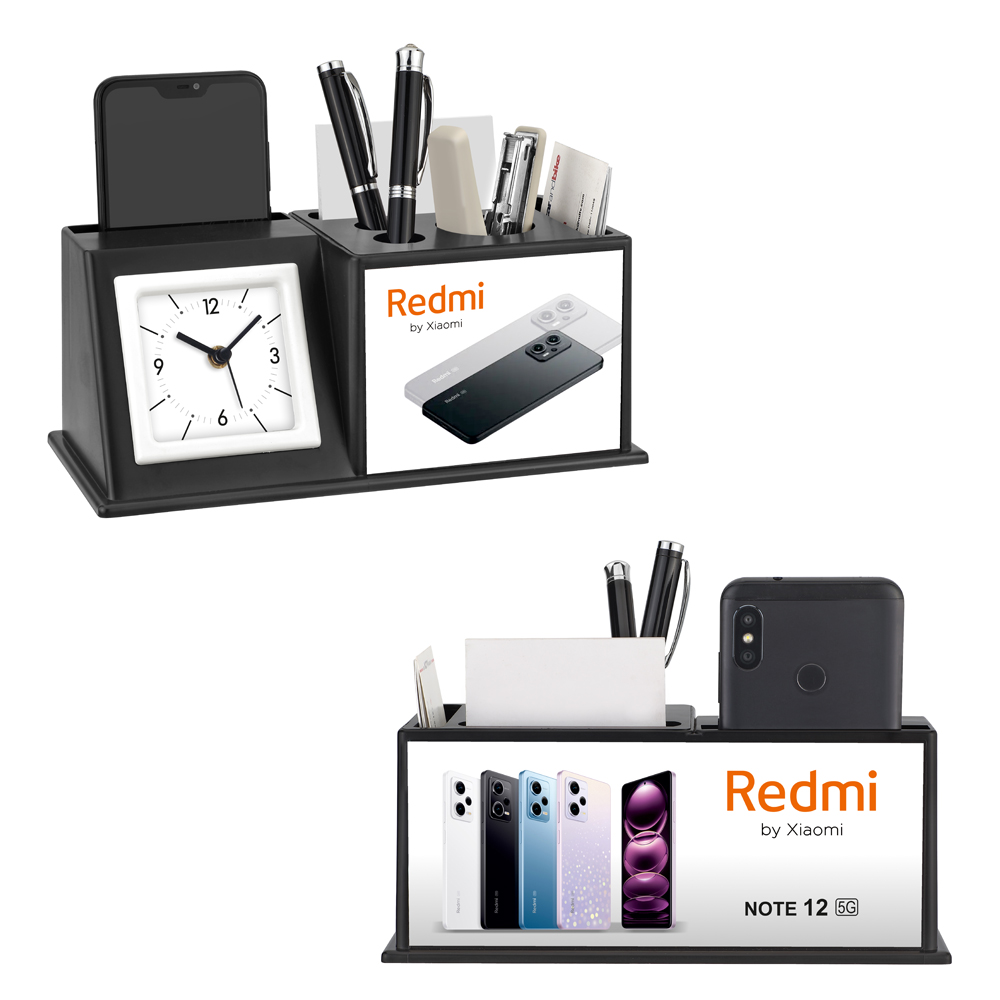 Penstand With Clock - Multipurpose - Redmi