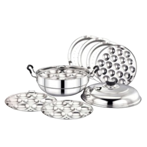 Classic 21 Idli Pot 7 Plates - Idli Pot With Lid : 1No.,7 Idli Plates : 3 Nos ,Steamer Plate : 1 No, Mini Idli Plate 1 No.,Dhokla Plates : 2 Nos