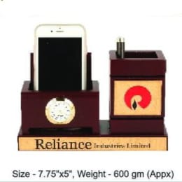 Pen Stand With Mobile Holder - Size : 19.6x12.7 cm, Weight- 600 gm(Appx)