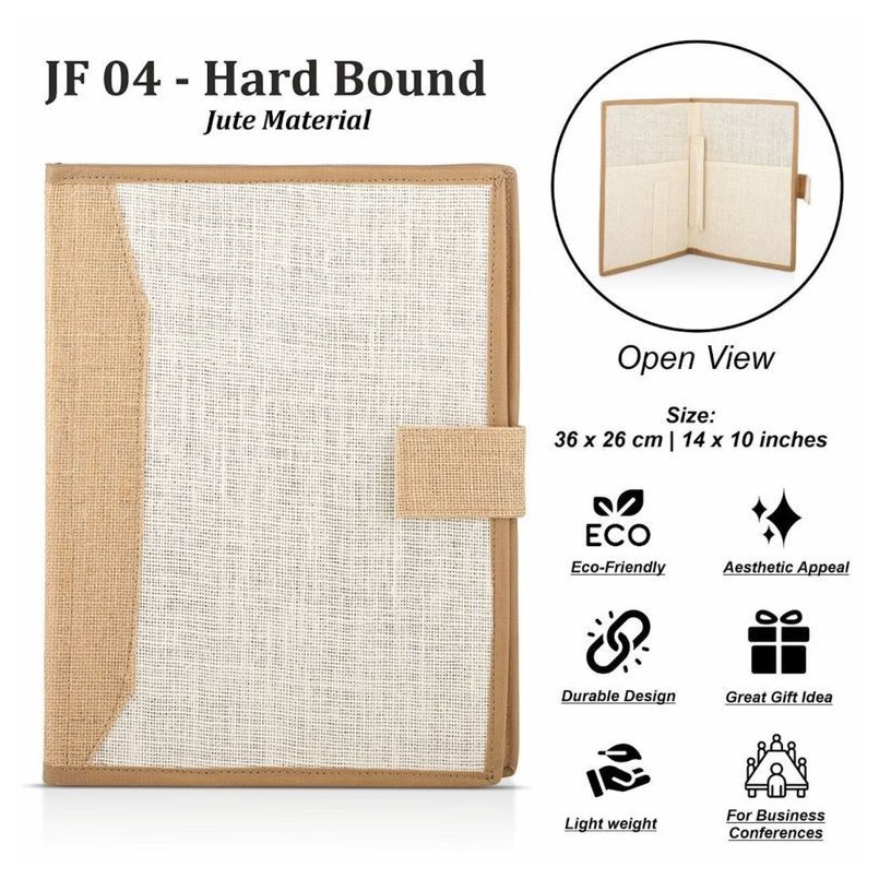 Jute folders - Hard bond 36x26 cm JF 4