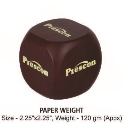 Paper Weight - Size : 5.7x5.7 cm, Weight- 120 gm(Appx)
