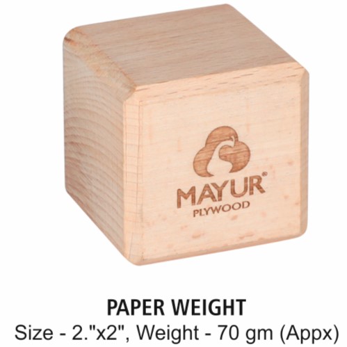 Paper Weight - Size : 5x5 cm, Weight- 70 gm(Appx)