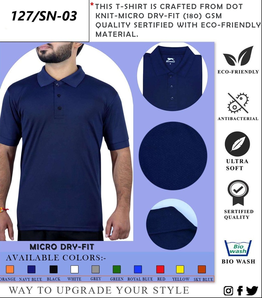 T-SHIRT DRY FIT - 200 GSM