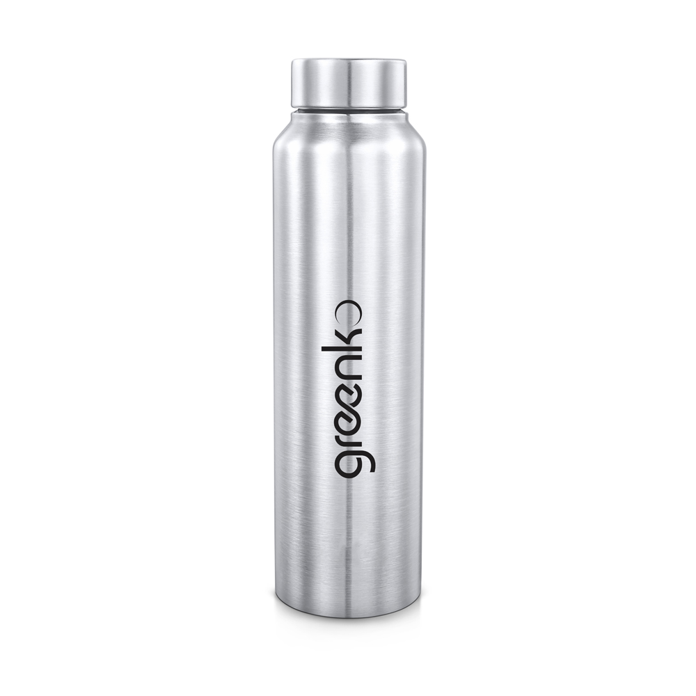 Stainless Steel Water Bottle - Single Wall 1000 Ml - Greenco