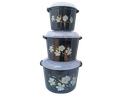 Bowl - (Rice Saver 3 Pcs Set 1000 ML x 2000 ML x 4000 ML)