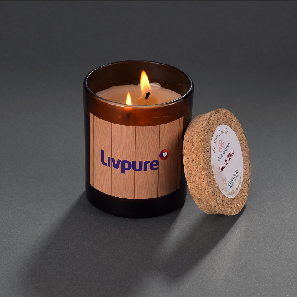 Scented Candles - 160 Grams, Fragrance - Sweet Patchouli - Livpure