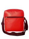 Cross Body Compact Sling Gadget Bag - Durable PU-Coated Rexine, Spacious Main Compartment & Handy Exterior Pocket (25 X 21 X 7 Cm)					
