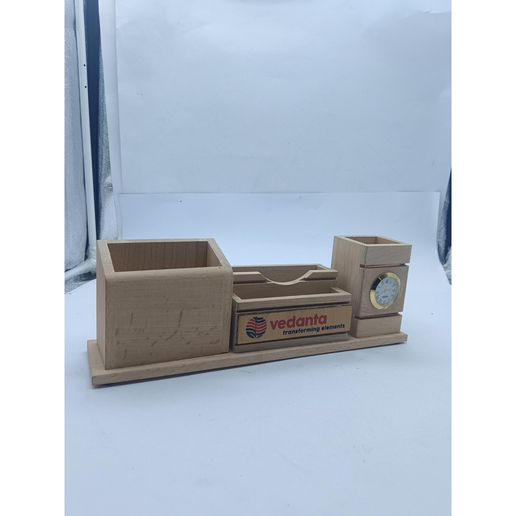 Pen Stand With Watch