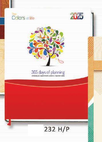 DIARY - A5 1DT. MULTICOLOUR WHITE (SUNDAY FULL)