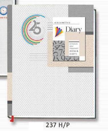 DIARY - A5 1DT. WHITE S/C - PLANNER - M/CUT