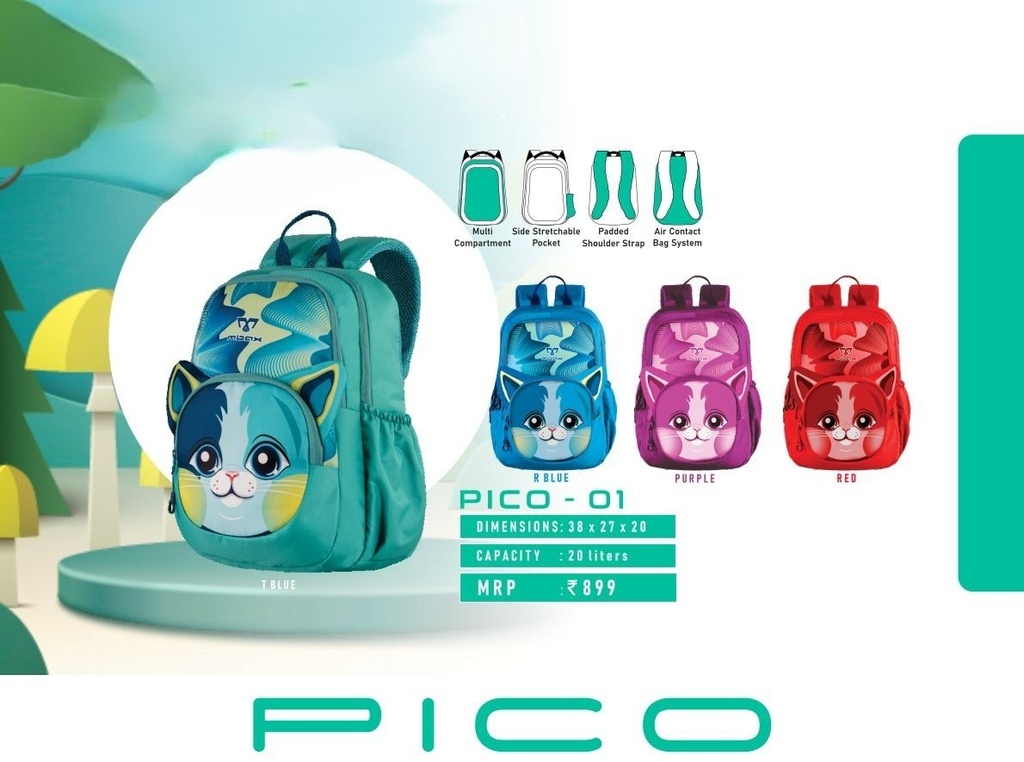 BACKPACK BAG 20L (38X27X20cm)