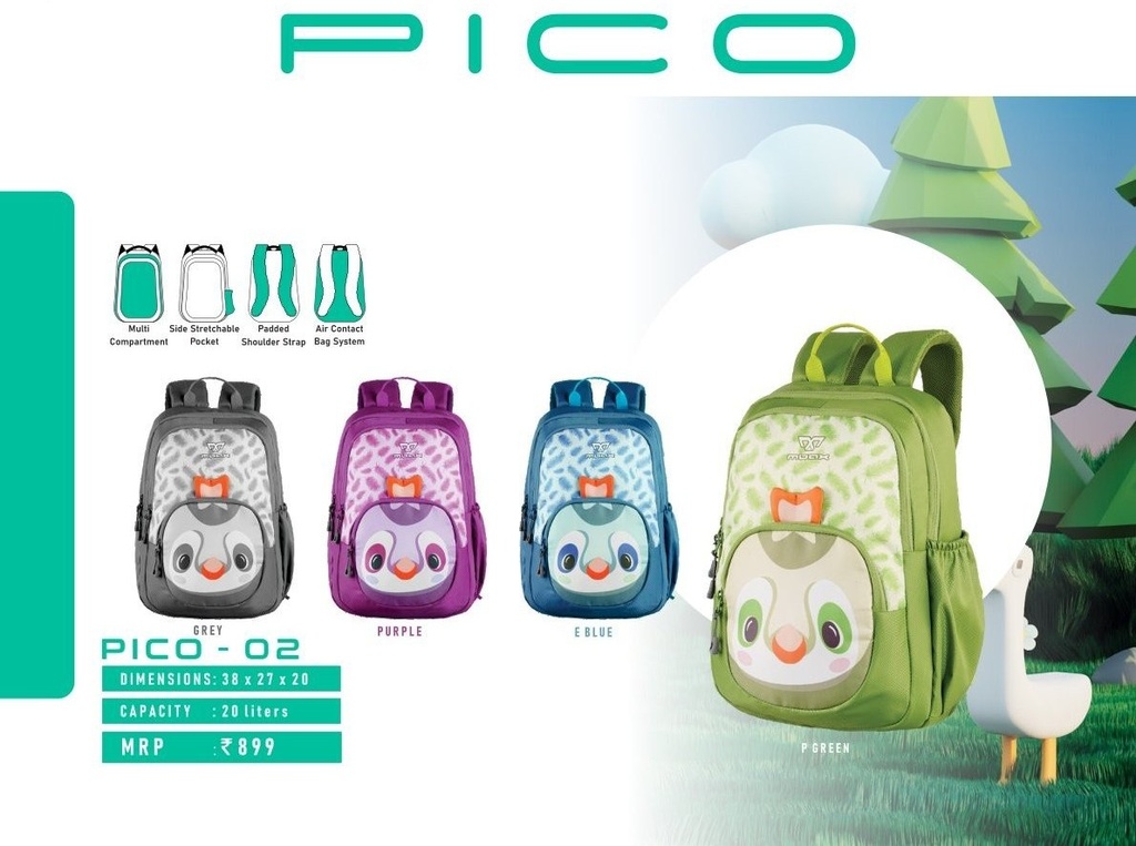 BACKPACK BAG 20L (38X27X20cm)