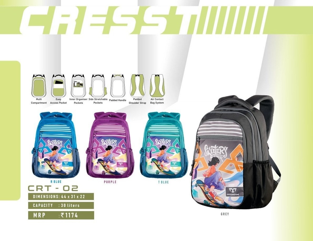 BACKPACK BAG 30L(44X31X22cm)