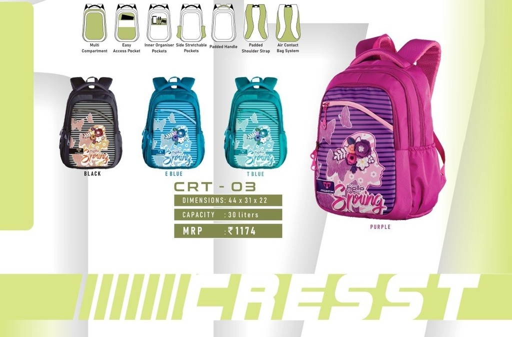 BACKPACK BAG 30L(44X31X22cm)