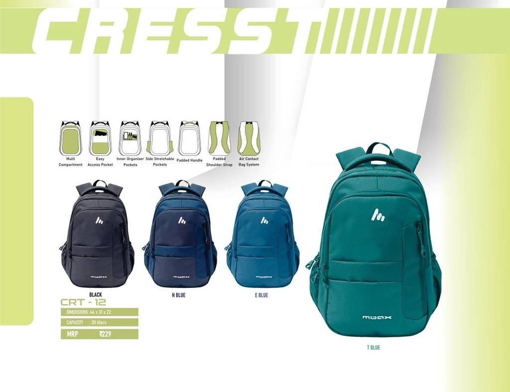 BACKPACK BAG 30L(44X31X22cm)