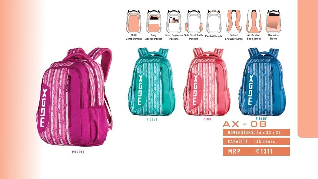 BACKPACK BAG 35L(46X33X23cm)