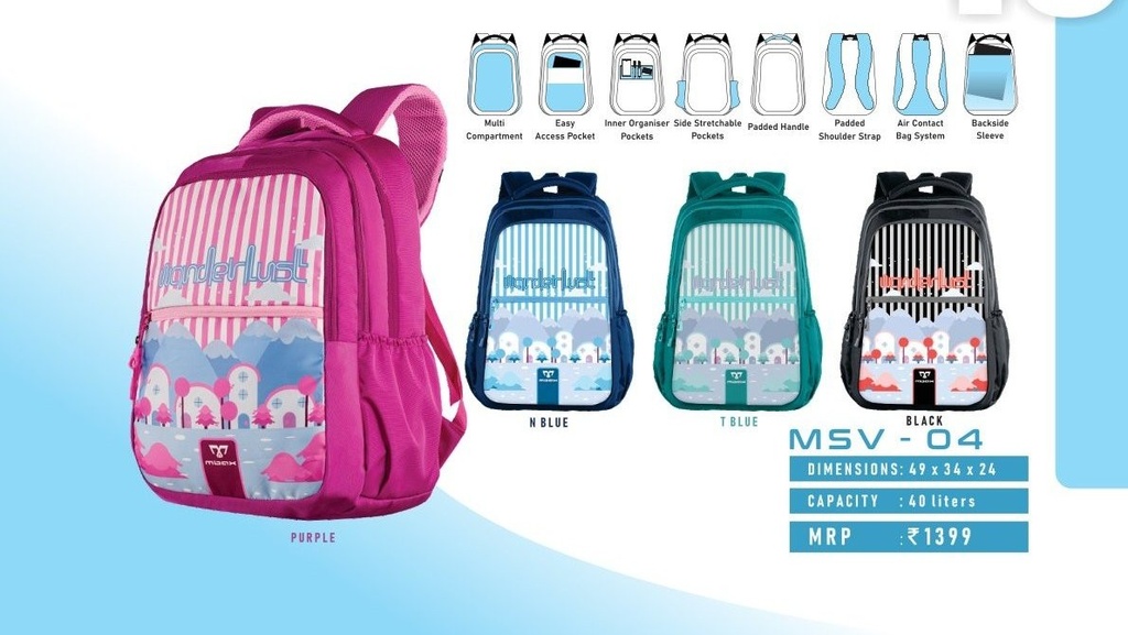 BACKPACK BAG 40L(49X34X24)