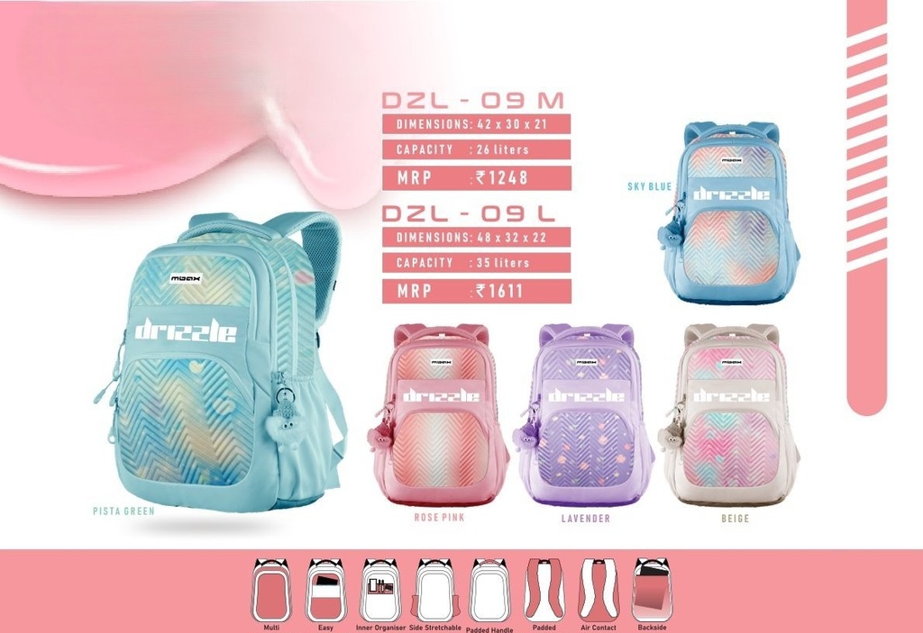 BACKPACK BAG MEDIUM 26L(42X30X21cm)