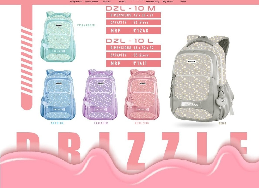 BACKPACK BAG MEDIUM 26L(42X30X21cm)