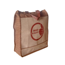 Heavy Duty Jute Cotton Shopper Bag With Zip (40 X 36 X 14 Cm)