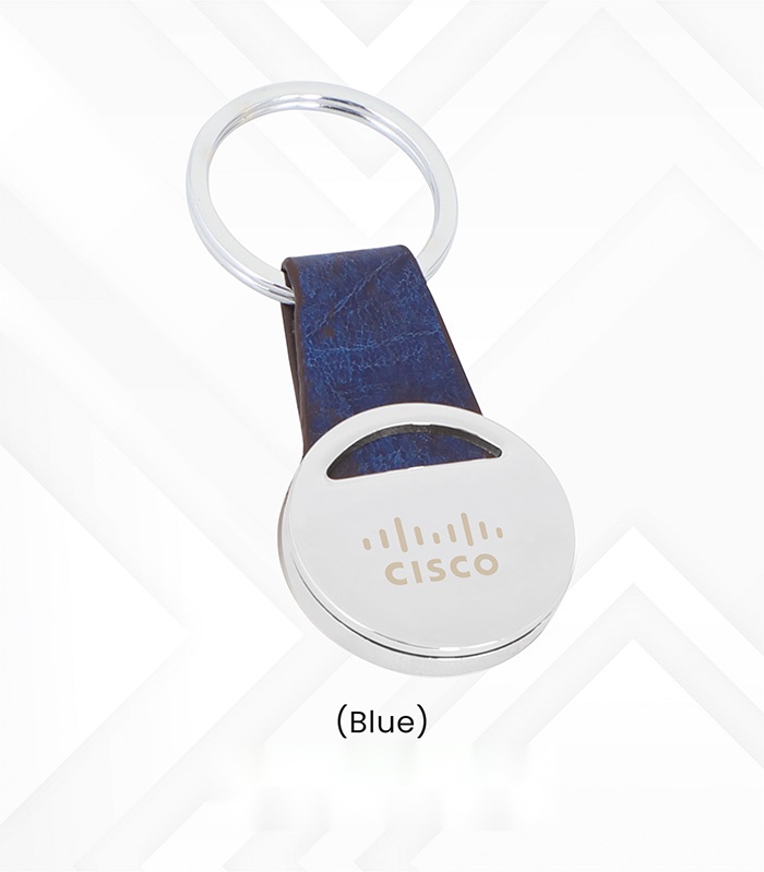 Metal keychain with PVC Pouch