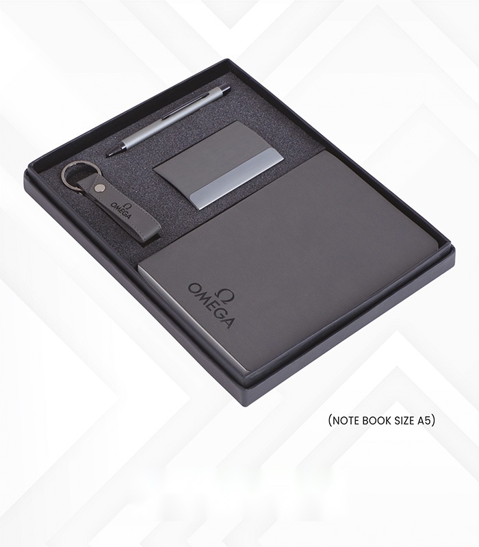 Pen, Key Chain, V. Card Holder & Note Book (4pc set)