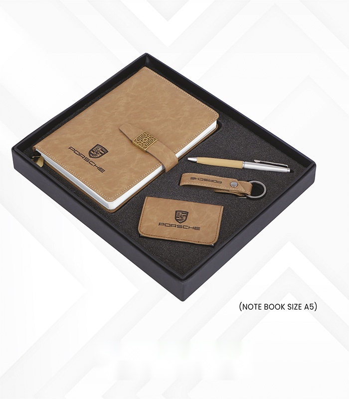 Pen, Key Chain, V. Card Holder & Note Book (4pc set)