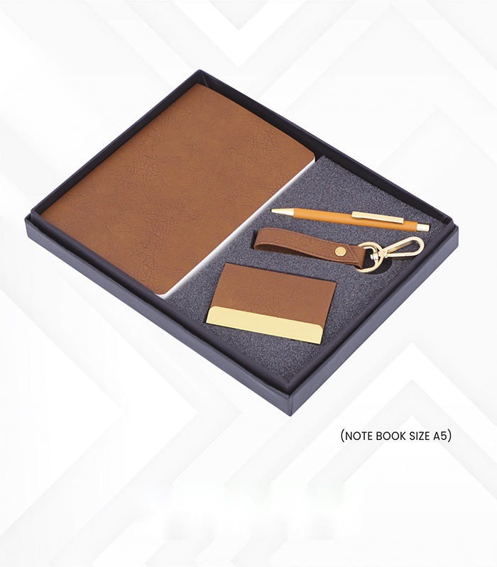 Pen, Key Chain, V. Card Holder & Note Book (4pc set)