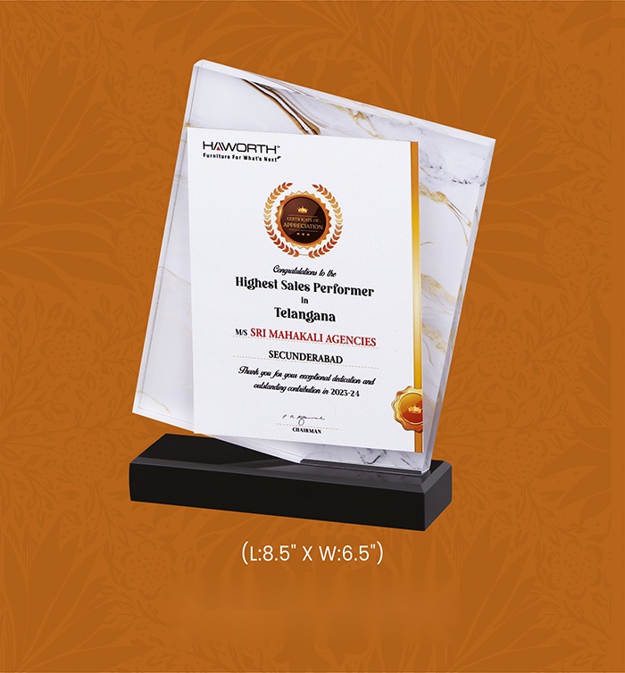 Acryic Awards with box
