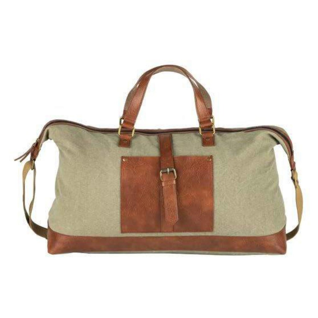 [60581] Unisex Canvas Gym, Travel And Sports Duffel Bag 