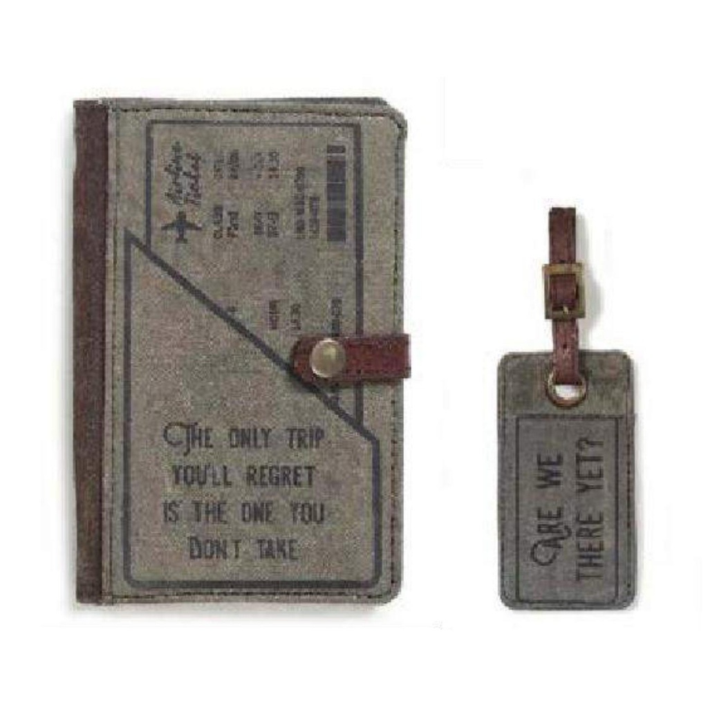 [60615] Pack Of Travel Passport Holder Credit Card Wallet Case And Luggage Tag 