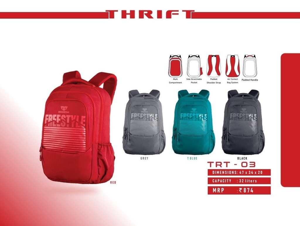 [63302] BACKPACK BAG 32L (47X34X20cm)