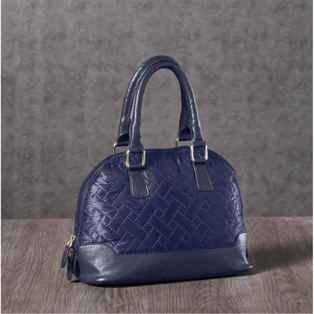 [60626] Sustainable Fashion Tote - 10” W X 7" H X 4" D Water-Resistant Recycled Polyester Handbag, Eco-Conscious Vegan Leather, Premium Poly-Cotton Lining, 5" Handle Drop, Ykk Zip, Organizational Pockets