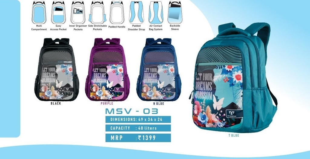 [63354] BACKPACK BAG 40L(49X34X24)