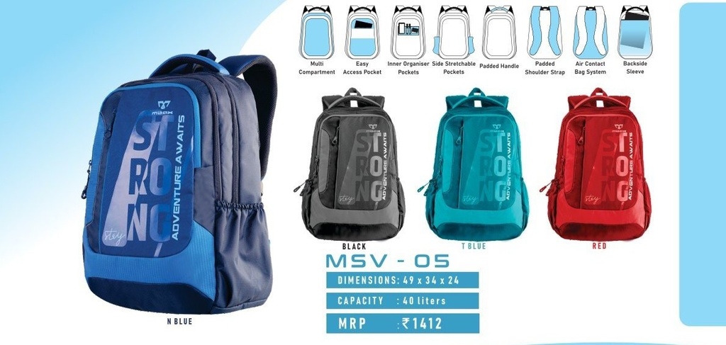 BACKPACK BAG 40L(49X34X24)